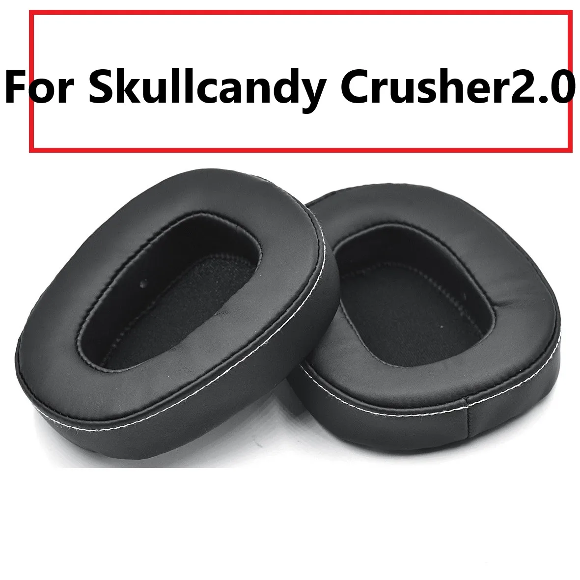 Standard Leather Ear Pads Soft Cushion Earpads black for Skullcandy Crusher 2.0 