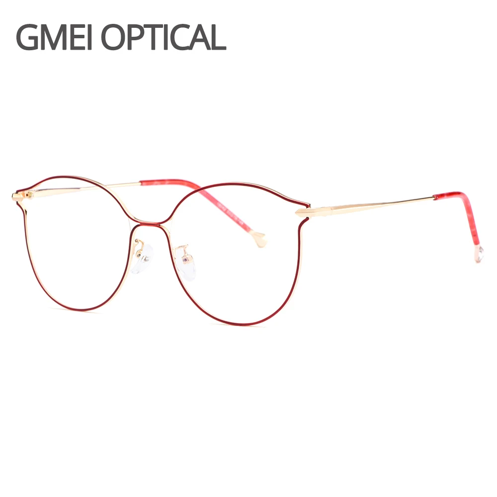 

Gmei Optical Stylish Urltra-Light Titanium Alloy Women Full Rim Glasses Frames For Myopia Reading Prescription Eyeglasses M18042