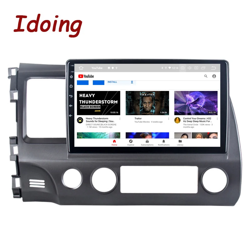 Idoing10.2&quotPX6 Android 10 Car Radio Player GPS Navigation For Honda Civic 8 FK FN FD 2005-2012 CarplayAuto Bluetooth Head Unit |