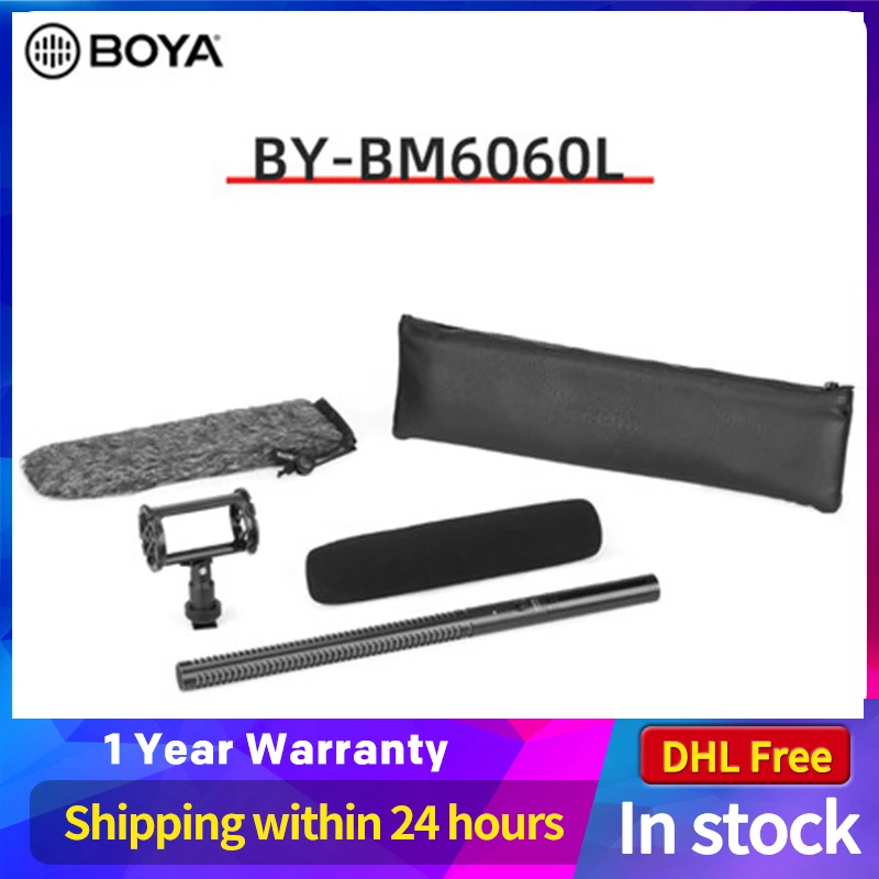 Профессиональный конденсаторный микрофон BOYA BY-BM6060L 3-контактный XLR BY-PVM1000