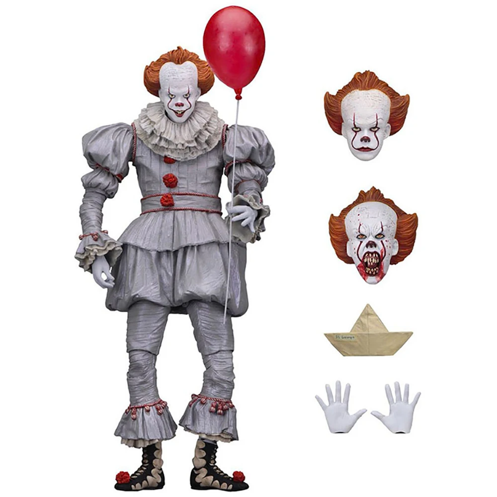 

NECE Horror Movie Stephen King's It Figure Demon Joker Model PVC Collectible Doll Fun for Kid Action Figures Toy 18CM