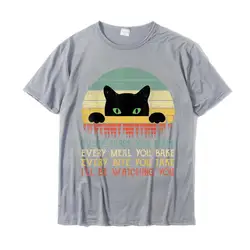 Every Snack You Make Funny Cat Parent T-Shirt - Custom Rife Printed Cotton Tee - S (GRAY)