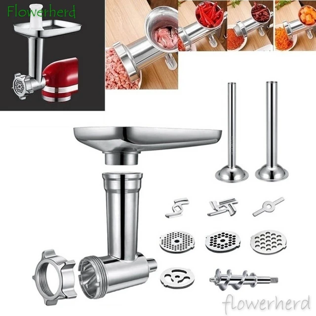 Stainless Steel Meat Grinder Attachment Kitchenaid - Food Grinder  Attachment Meat - Aliexpress