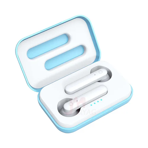 MEUYAG TWS беспроводные Bluetooth наушники с системой HANDSFREE наушники Спортивная гарнитура Поддержка Siri Mic для iPhone 11 samsung huawei - Цвет: Синий