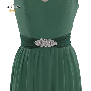 

TOPQUEEN S369 Handmade india lace bridal belts bridal sash belt for girls fashion sash belt decorative rhinestone bridal belt