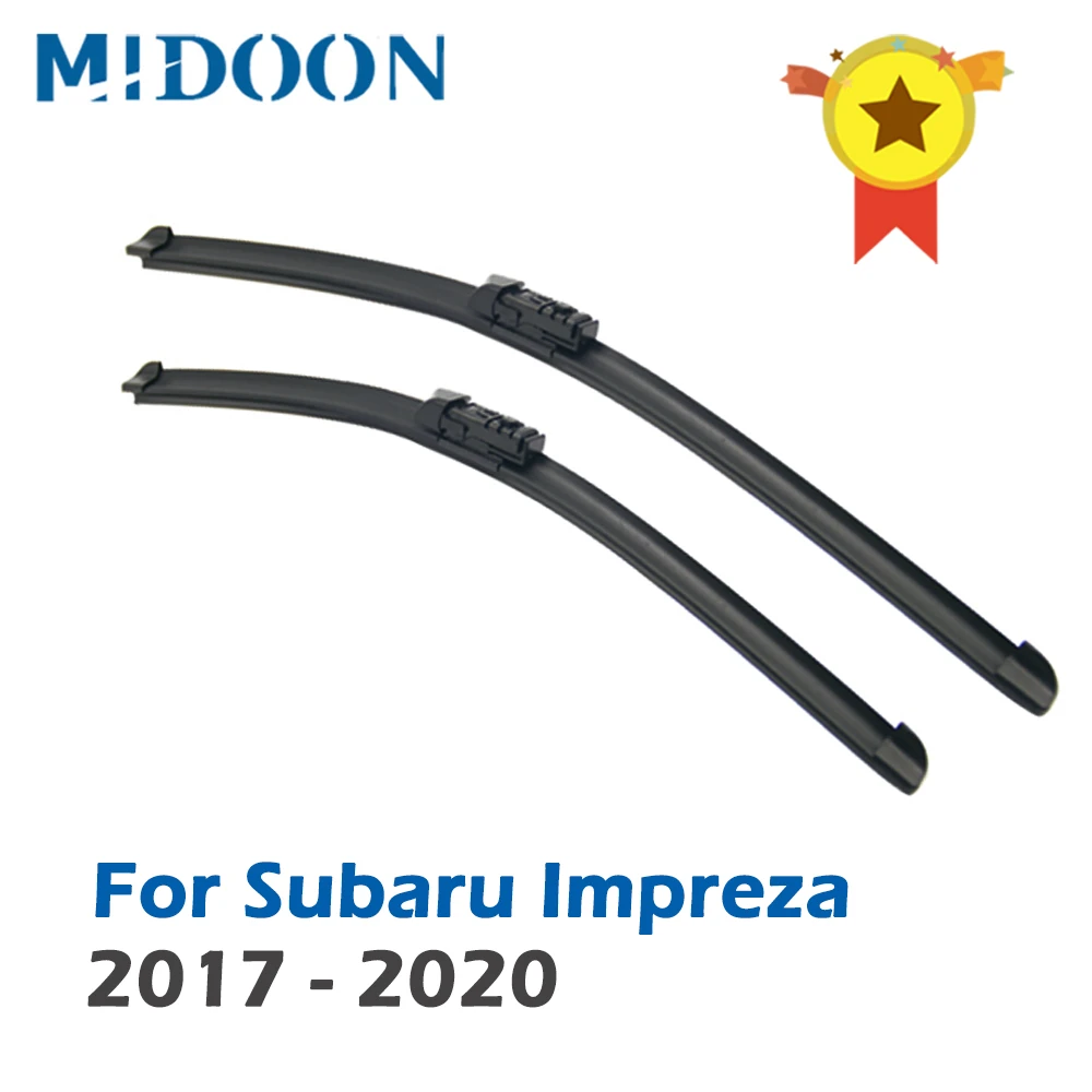 low price auto glass MIDOON Wiper Front Wiper Blades For Subaru Impreza XV GK GT 2017 2018 2019 2020 Windshield Windscreen Front Window 26"+16" windscreen wipers