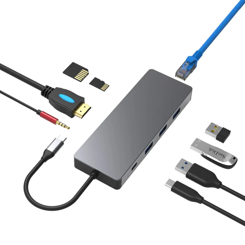 Blueendless Multi USB 3 0 HDMI Adapter to Splitter 3 Port USB C HUB USB C 1