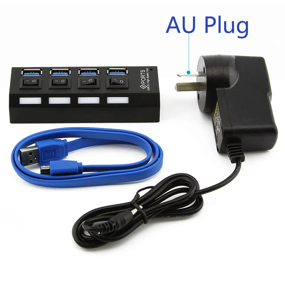 USB Hub With AU Adapter 