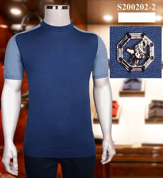 

BILLIONAIRE T shirt men 2020 new summer casual Thin elastic embroidery high quality British big size Short sleeve free shipping