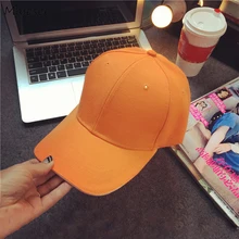 Женские бейсболки ярких цветов, однотонные, защита от солнца, простые, для девушек, корейский стиль, хип-хоп, универсальные, повседневные, Harajuku, регулируемые