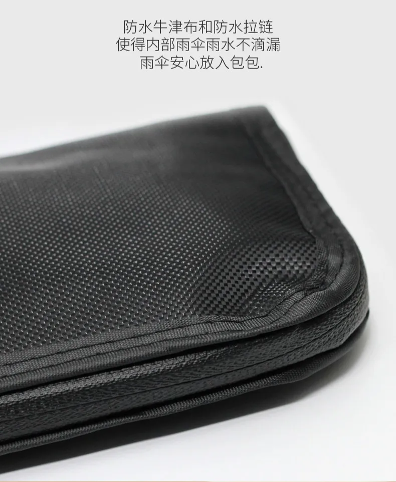 Переносная сумка для зонта, супер впитывающая способность, Чехол для автомобильного зонта, ветронепроницаемый, водопоглощающий, на молнии, для хранения зонта