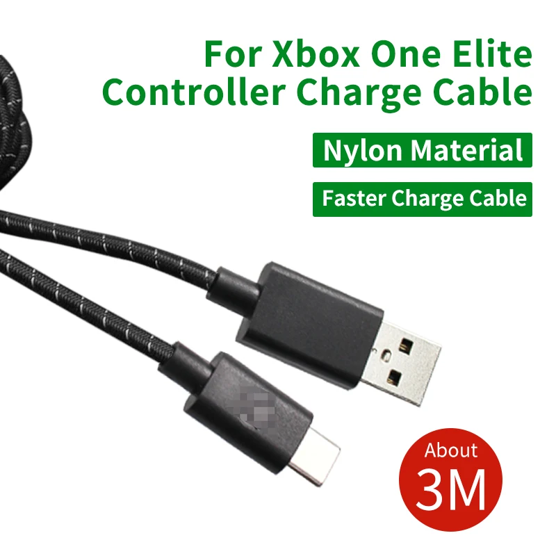 Кабель для зарядки 3 м Type-C Microsoft Xbox One Elite Series 2 контроллер Поддержка переключателя