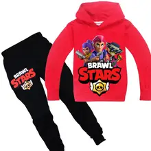 Комплекты одежды для мальчиков и девочек с объемным принтом со звездами Толстовка+ штаны Детская толстовка с брюками футболка с длинным рукавом Одежда