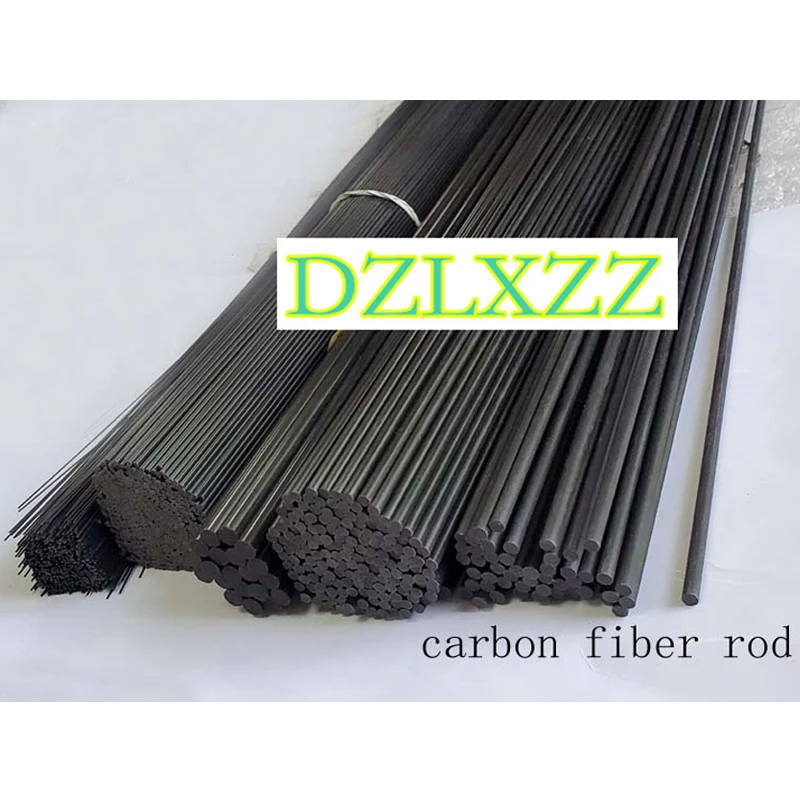 

2pcs Carbon Fiber Rod Dia 6.3/6.5/7/8/8.4/9/9.5/10/11/12/14/15/16/19/20/22/25mm Length 500mm For RC Airplane Matte Wholesale