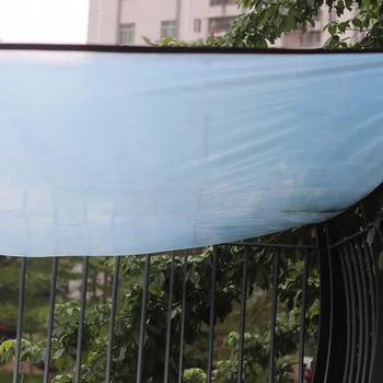 

2x4m Transparent Rain Shelter Sunblock Shade Cloth UV Resistant Shade Net Mesh PE Thick Anti-freeze Insulation Film with 10 Ball