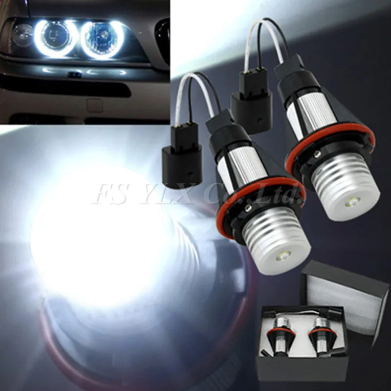 

led marker light for bmw angel eye xenon white led angel eyes halo light bulb no error for bmw e39 e83 x3 (06-10) e53 x5 (04-06)