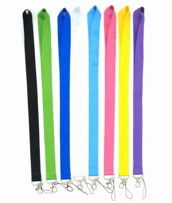 10pcs color Neck Strap Lanyards Card Holders Bank Neck Strap Card Bus ID Holders Rope Key Chain