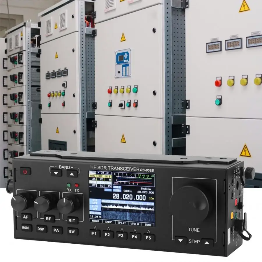 

30MHz Transceiver 0.5~30MHz RS-958B SSB HF SDR HAM Transceiver V0.6 with 4000mAh Battery