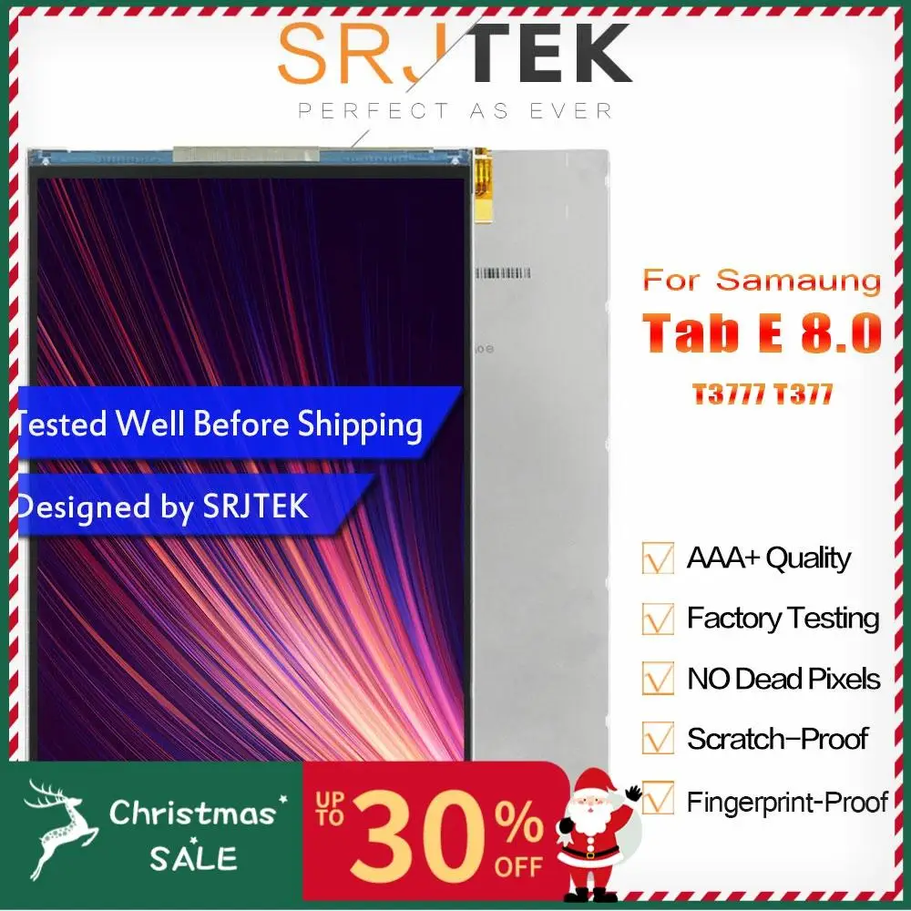 Srjtek " ЖК-дисплей для samsung Galaxy Tab E 8,0 T3777 T377 ЖК-дисплей матричный экран планшетный ПК запасные части T377 T3777 экран