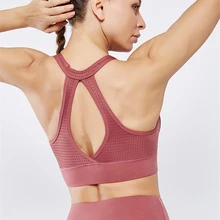 Женский спортивный бюстгальтер с эффектом пуш-ап, топы для тренировок, йоги, укороченный топ для фитнеса, активной одежды для бега, спортзала, ударопрочный бюстгальтер, рубашка, спортивная одежда