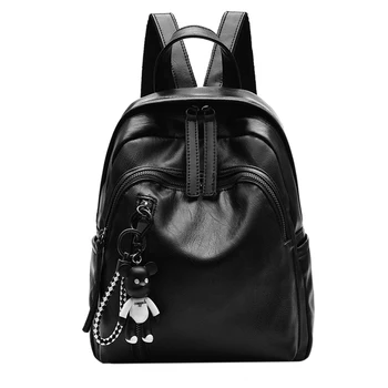 

2020 New Fashion Woman Backpack High Quality Youth PU Leather Backpacks for Teenage Girls Female School Bag Hot Sale