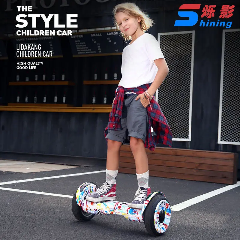 10 Inch Self Balancing Hoverboard-LED Light Wheel Self Balancing Scooter, Hoverboard for Kids Youth