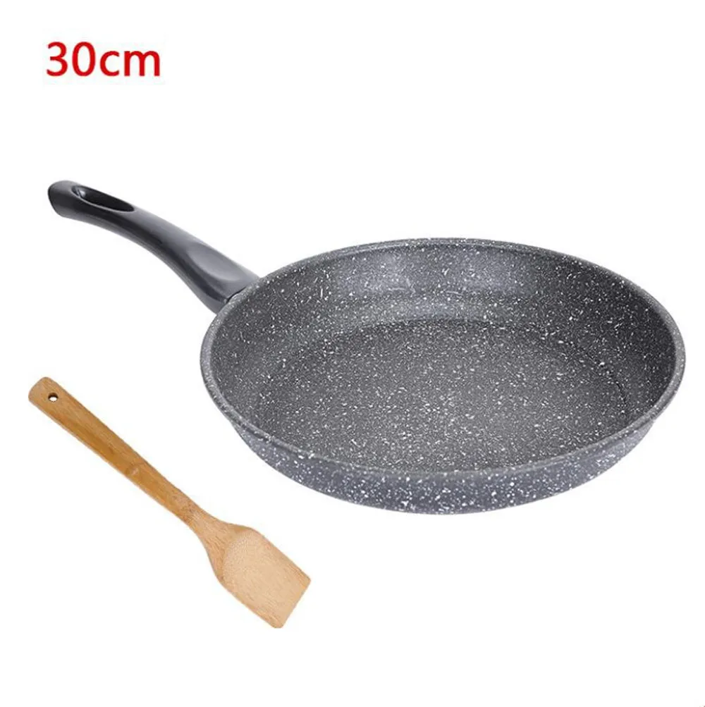 Pan Non-stick Pan with Lid Skillet 30cm Frying Pan Home Garden Induction Cooker Pans Gas Stoves Pancake Pan Steak Wok Pan Bread