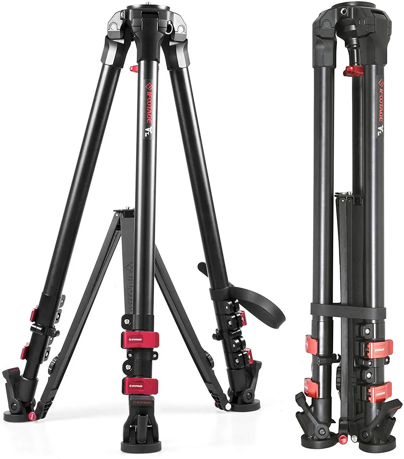 US $344.00 IFOOTAGE Camera Tripod T59T7 Professional Heavy Duty Aluminum Video Tripod Ajustable Stand Max Loading 88lbs For DSLR Camcorder
