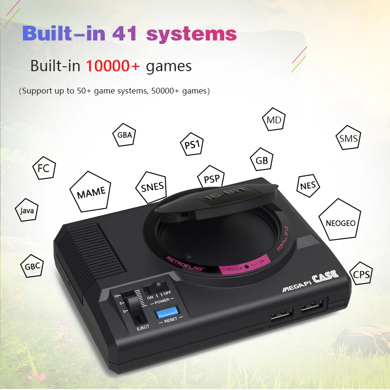 Чехол для игровой приставки Megapi Retroflag чехол совместимый с Raspberry Pi3B/B + наборы