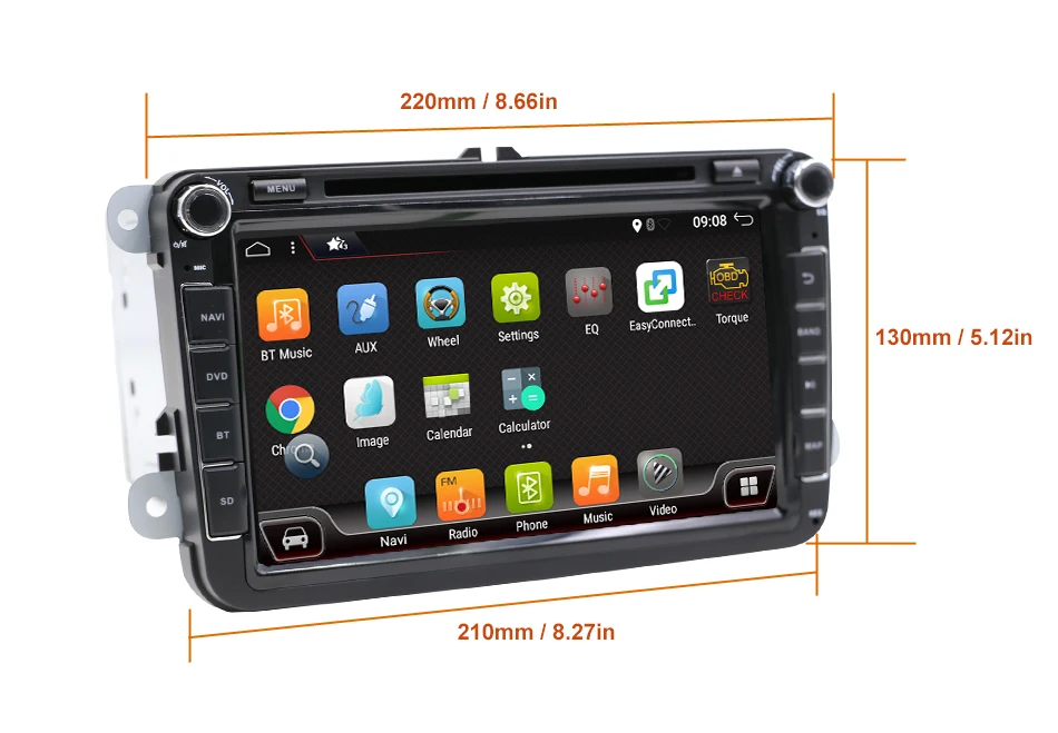 Bosion Android 10 0 Автомобильный мультимедийный плеер GPS 2 Din автомобильный DVD для