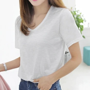 

T-shirt students' loose fitting cartoon design fresh summer tops for women 2018