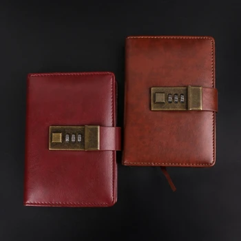 

Vintage Retro A7 Codebook Journal Diary With Password Lock For Office School Use D08B