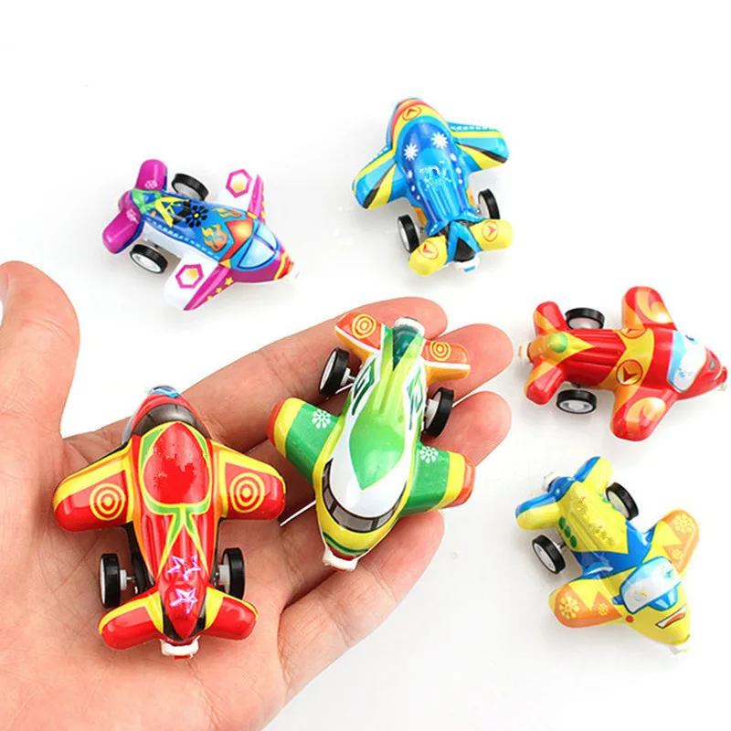 

2019 DIY Pull Back Plane Toys For Children Aeroplane Model Party Kids Toys Flying Glider Plane Toys Random Color Diecasts Toy