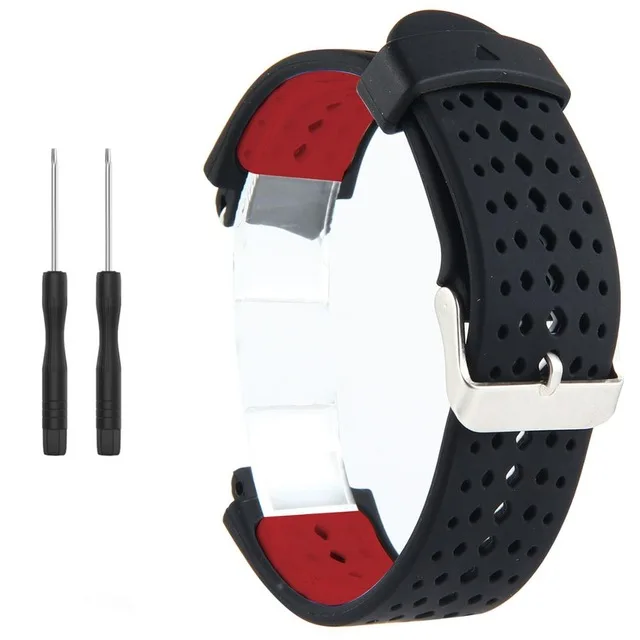 Универсальный сменный ремешок для часов Garmin Forerunner 220 230 235 620 630 735 двухцветный мягкий силиконовый смарт-ремешок для часов - Цвет: 9