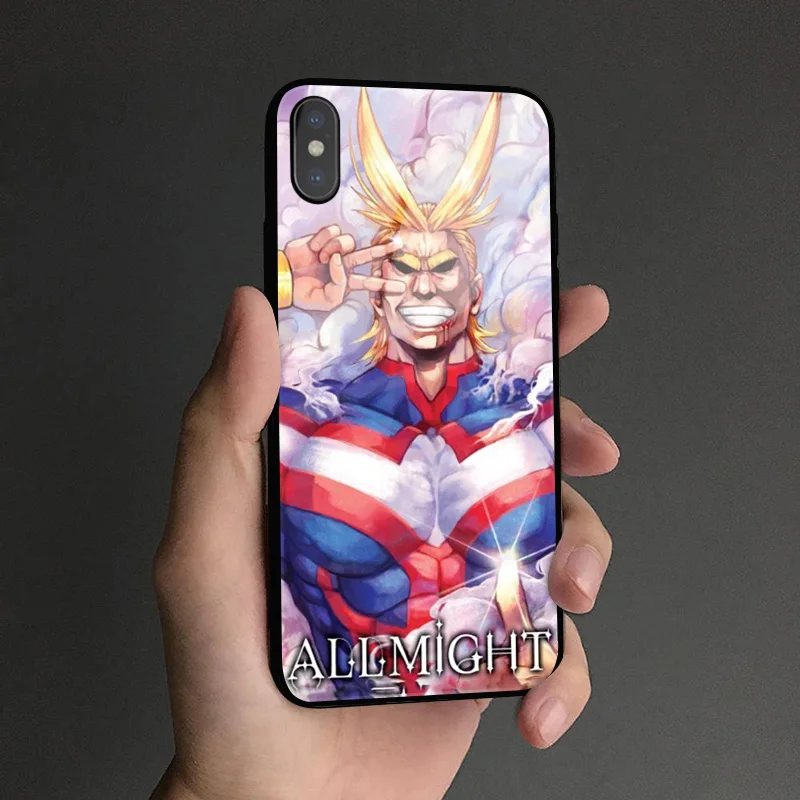 Boku no My Hero Academy аниме мягкий силиконовый стеклянный чехол для телефона, чехол для Apple iPhone 6 6s 7 8 plus x xr xs 11Pro max - Цвет: MYHEROA  5