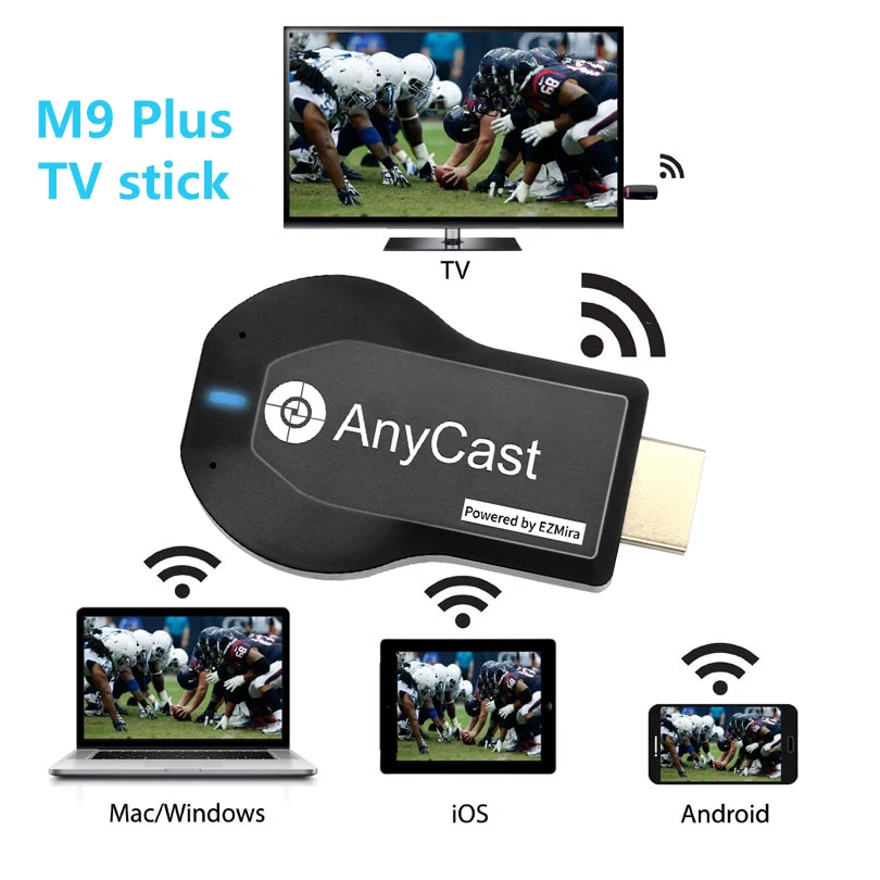M9 Plus TV stick Wifi Display Receiver Anycast DLNA Miracast Airplay Mirror Screen HDMI-compatible Adapter Android IOS Dongle |