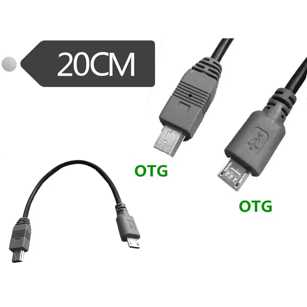 

Micro USB to Mini USB OTG Cable 20cm Male to Male Converter Adapter Data Charging Mini 5-pin USB Extension Cable