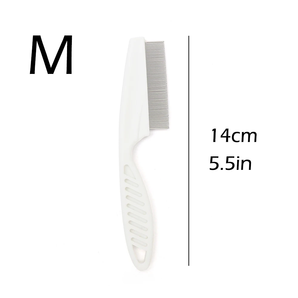 White-M Щетка для кошек Расческа для домашних животных для собачья шерсть Расческа Щетка для удаления кошек падающие волосы маленькие собаки уход за щенком инструменты для массажа кошек - Цвет: White-M