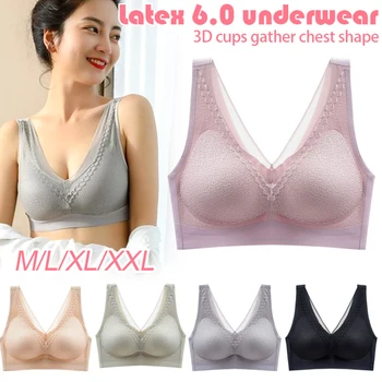 

New Wireless Contour Bra Lace Breathable Underwear Seamless for Sports Yoga Running SCI88