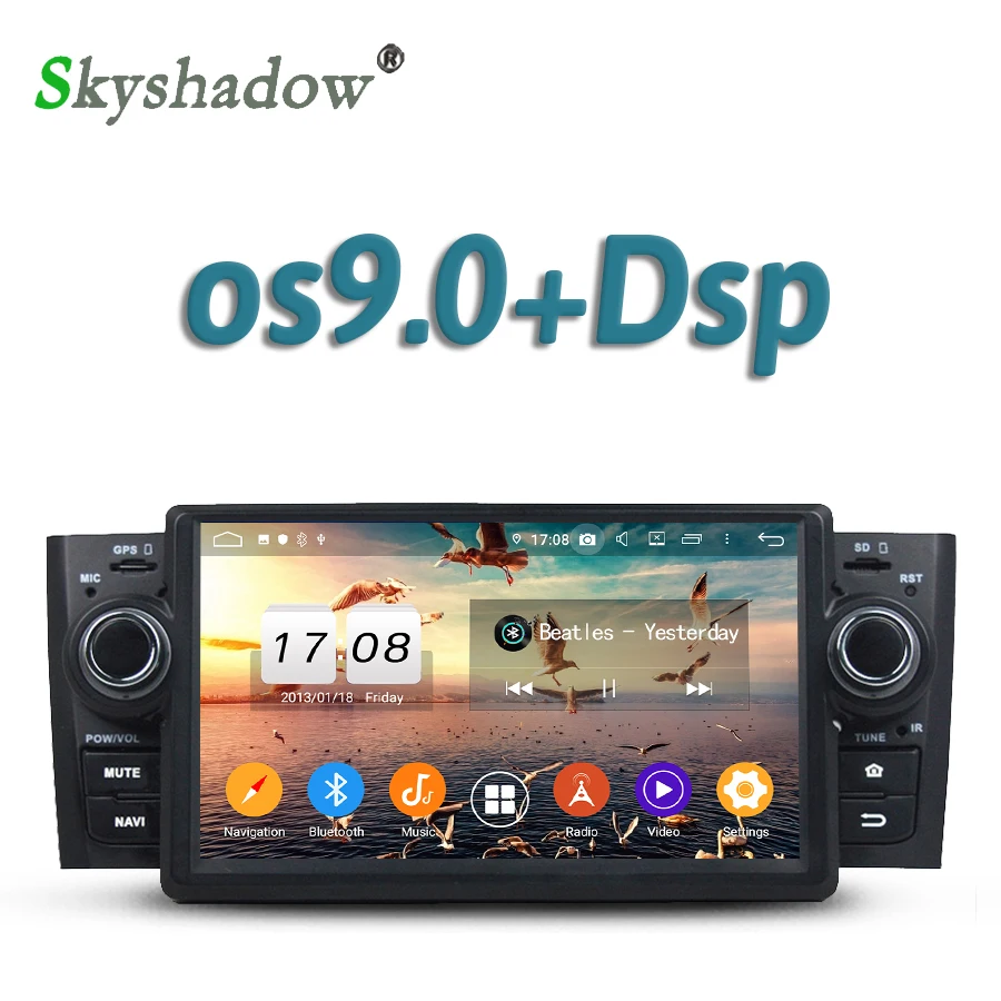Автомобильный dvd плеер Android 10 Octa Core 4G + 32 ГБ ROM RDS радио GPS карта wifi DSP Bluetooth 5 0