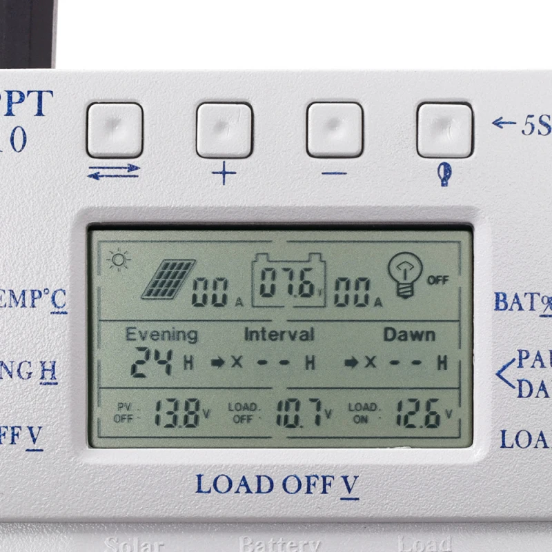 Sensor de Temperatura Melhorar a Eficiência de Carregamento por 30% Solar Controlador Mppt Painel Pode Luz Bateria Pwm 10-40a 4 30% sensor de temperatura luz bateria solar