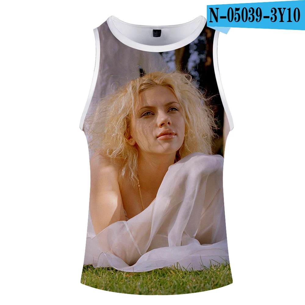 Scarlett Johansson актер певец стиль модные летние безрукавные Топы unning Печать Новинка Топ Роскошный Harajuku Hokage - Цвет: 6