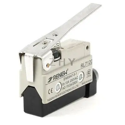 

AC 250V 2A SPDT Long Straight Hinge Lever Momentary Limit Switch Microswitch
