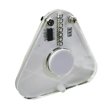 Маленький круглый треугольник SMD Обучающий набор RGB DIY ручной Спиннер прочный светодиодный интересный акриловый ручной вращающийся POV