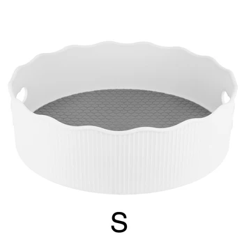 

Rack Makeup Anti Skid Condiment Holder Cans Jars Revolving Lazy Turntable ABS Multifunctional Kitchen Storage Cooking Oil