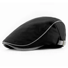 Модный берет, Мужская весенняя и осенняя Кепка, одноцветная, британский стиль, дикая, повседневная, простая