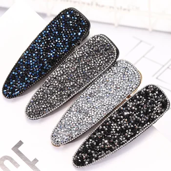 

1PC Square Waterdrop Bling Crystal Hairpins Headwear for Women Girls Rhinestone Hair Clips Pins Barrette Accessories