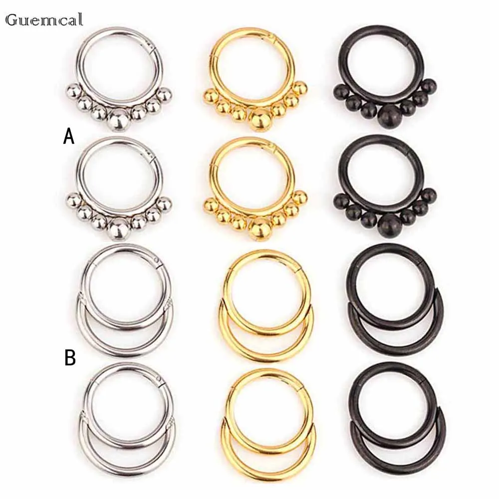 

Серьги-кольца для пирсинга Guemcal, 2 шт.