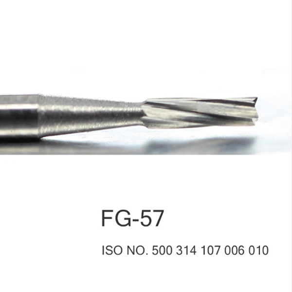 

100pcs Dental Tungsten Steel carbide burs ( FG- 57,FG-58,FG-59,FG-60 ) for High Speed Handpiece Friction Grip
