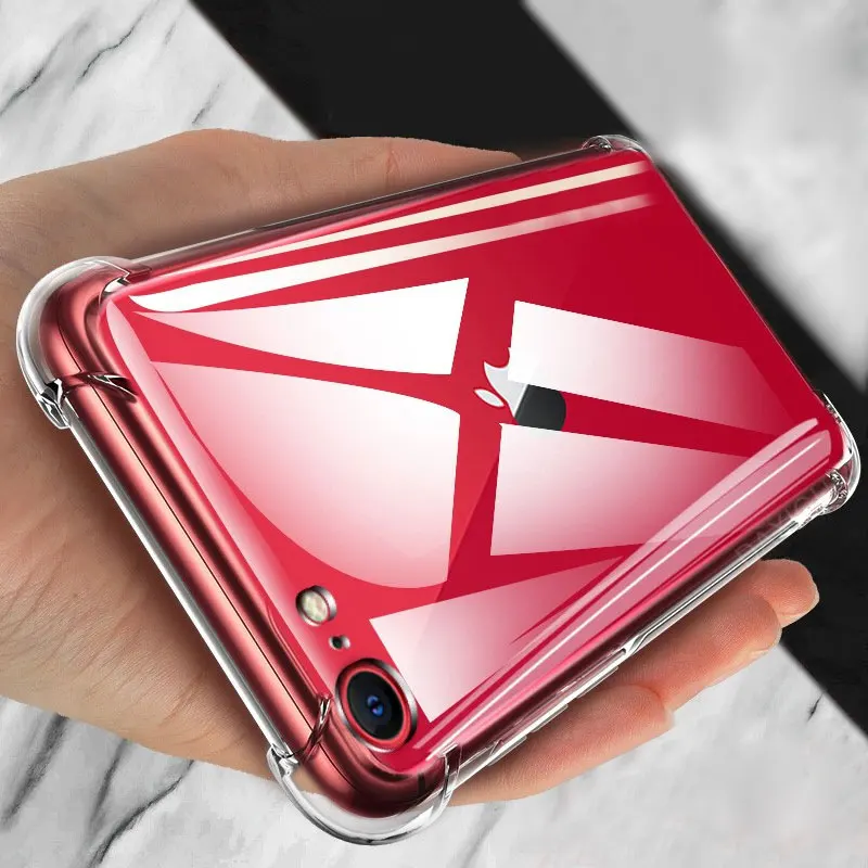 Роскошный Силиконовый противоударный чехол для iPhone SE 2020 11 Pro X XR XS MAX 7 8 Plus 6 6S мягкий